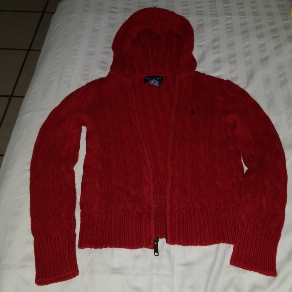 Ralph Lauren cardigan with zipper and hood